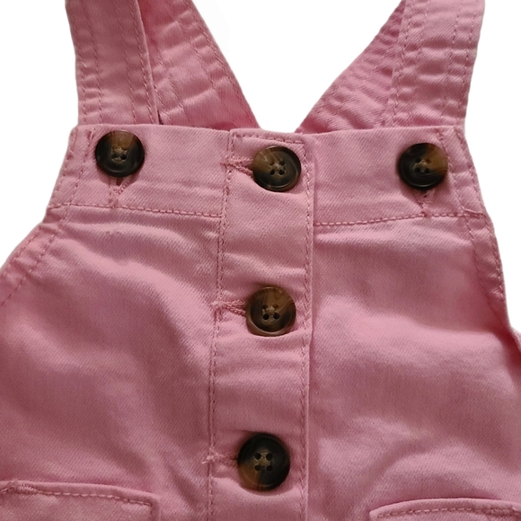 Girl's Pink Overall Skirt Size 12 months - Picture 3 of 7